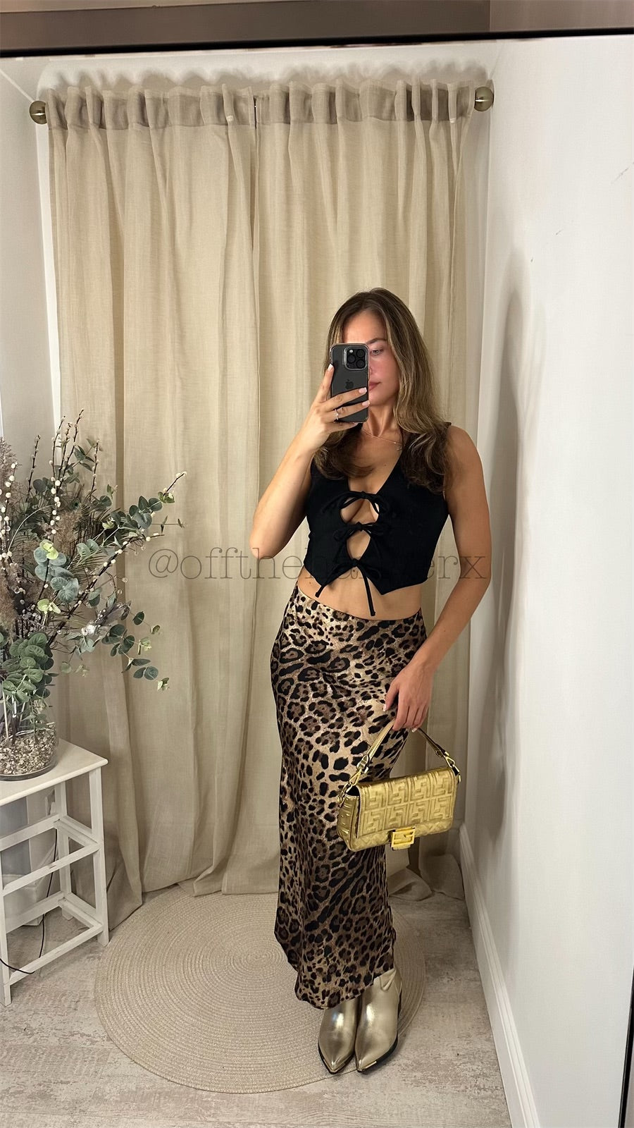 ESTHER LEOPARD PRINT SILK SKIRT